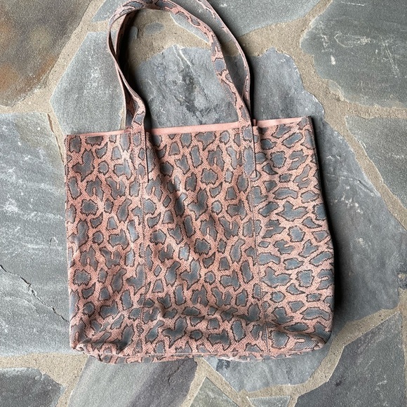 Anthropologie- Snake Leather Tote - Picture 9 of 12